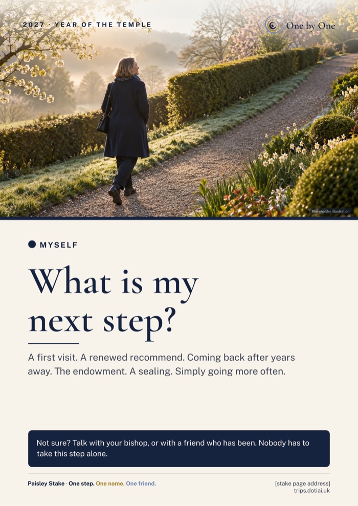Myself · One step poster